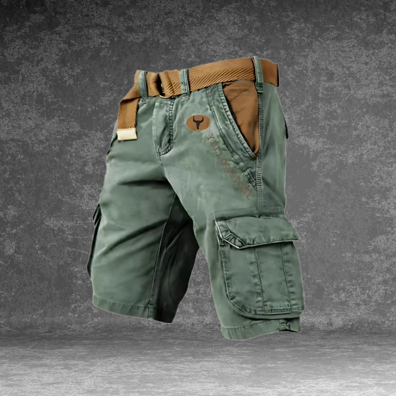 Pantalones Cortos Cargo para Hombre | Estilo Utilitario con Múltiples Bolsillos