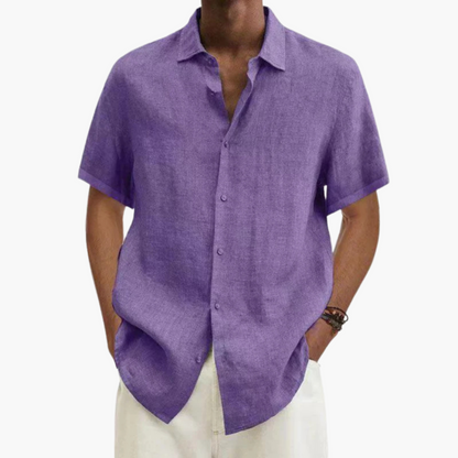 Camisa de Hombre con Mangas Cortas y Botones | Verano Casual