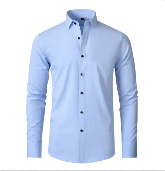 Men's Fitted Stretch Shirt Dress