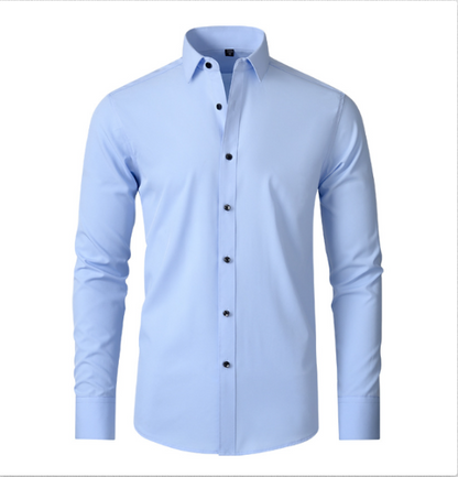 Men's Fitted Stretch Shirt Dress