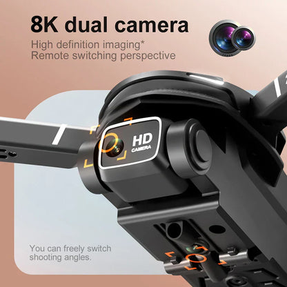 Leo | Mini V88 Drone 8K z GPS i Podwójną Kamerą HD - Profesjonalny Dron Fotografii Lotniczej