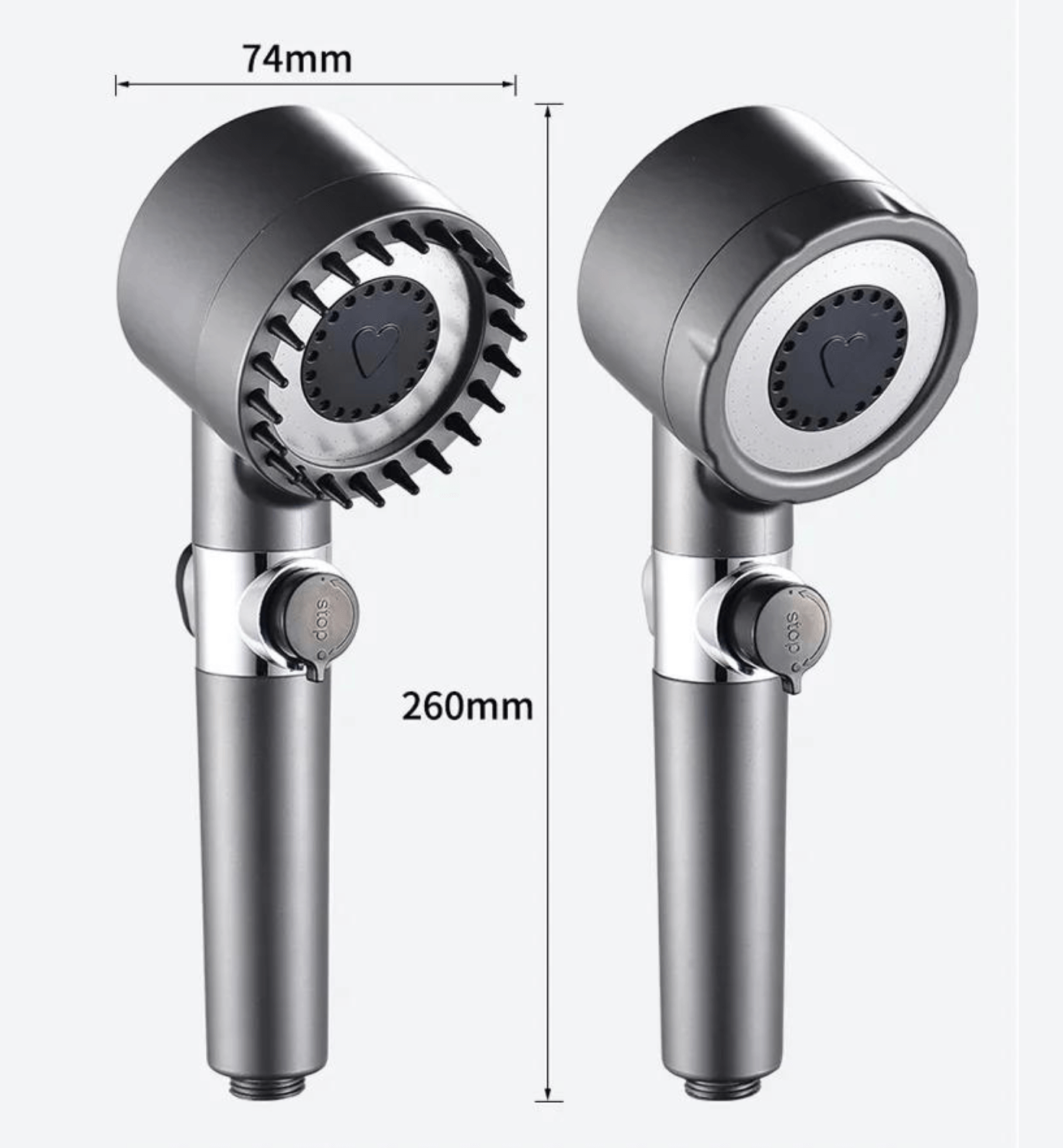 Wysokociśnieniowa Głowica Prysznicowa Masażem | 3-Stopniowy System Filtrowania