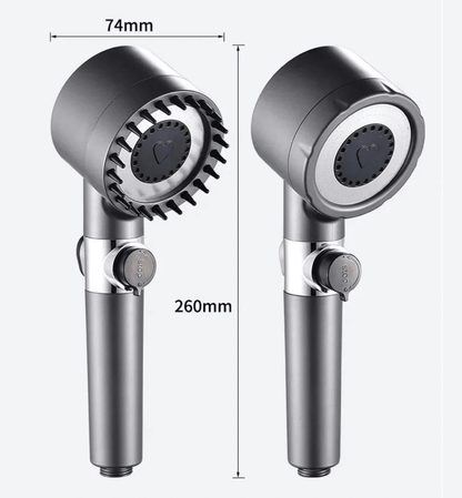 Wysokociśnieniowa Głowica Prysznicowa Masażem | 3-Stopniowy System Filtrowania