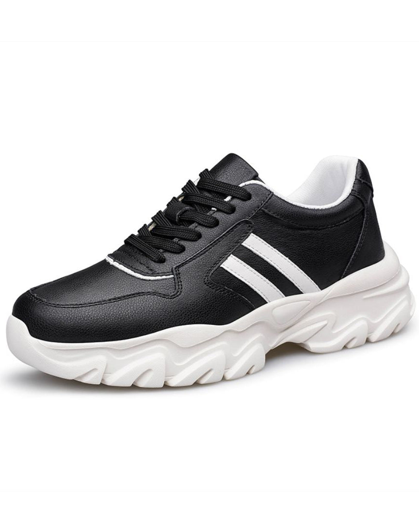 Zapatillas deportivas de mujer con plataforma oculta | Calzado cómodo que aumenta la altura