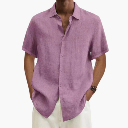 Camisa de Hombre con Mangas Cortas y Botones | Verano Casual