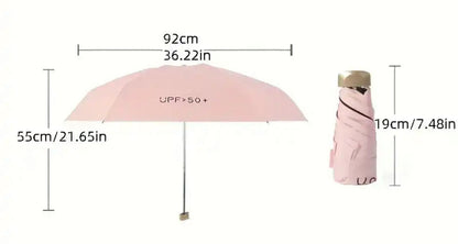 Mini umbrelă ultracompactă | Design rezistent la vânt și protecție UV