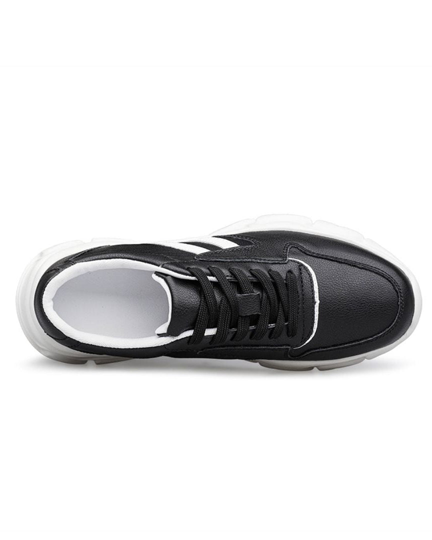 Zapatillas deportivas de mujer con plataforma oculta | Calzado cómodo que aumenta la altura