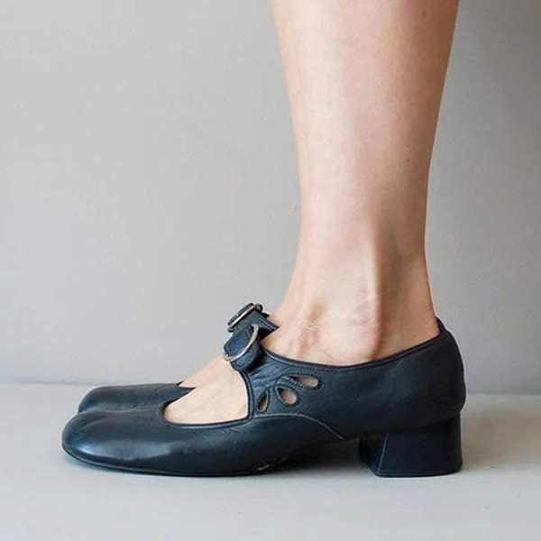 Damskie skórzane buty na niskim obcasie | Ponadczasowa codzienna elegancja