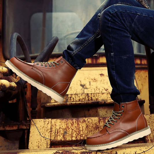 Botas de invierno masculinas impermeables y abrigadas
