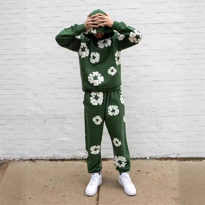 Ensemble de survêtement à imprimé floral unique