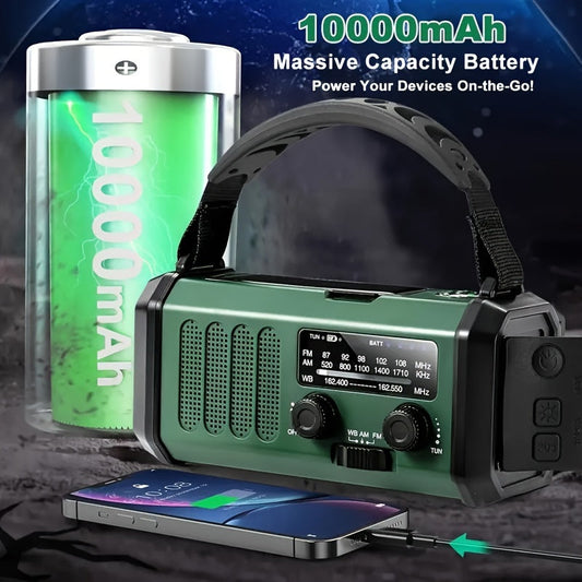 Radio Manual de Emergencia con Manivela Solar