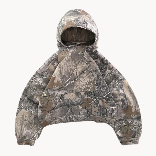 Oversized Camouflage Hoodie