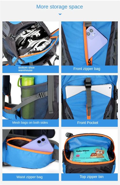 70 L Wodoodporny Plecak Outdoorowy