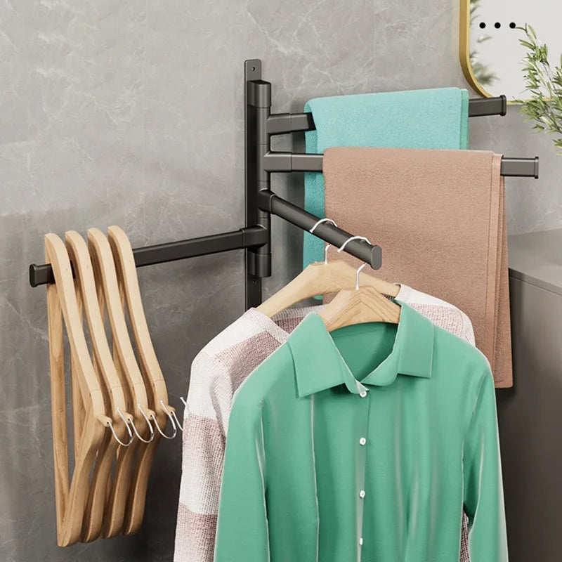 Obrotowy Uchwyt Na Ręcznik | Trwały Organizator ścienny Do Nowoczesnych łazienek