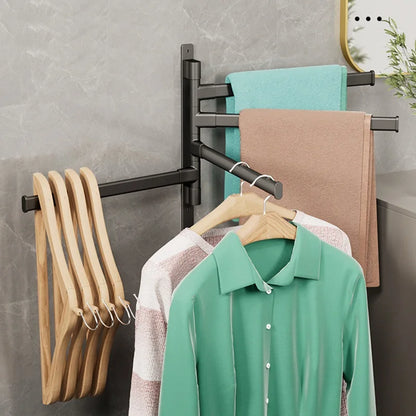 Obrotowy Uchwyt Na Ręcznik | Trwały Organizator ścienny Do Nowoczesnych łazienek