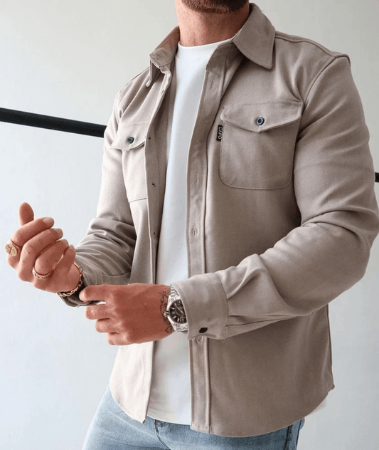 Camisa de otoño elegante para hombre