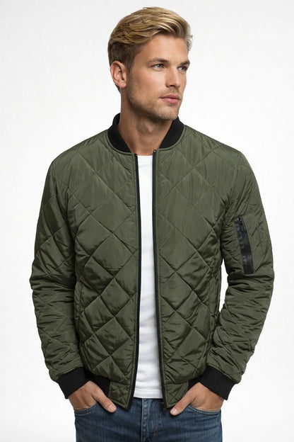 Veste Bomber Rembourrée Homme de Style Urbain