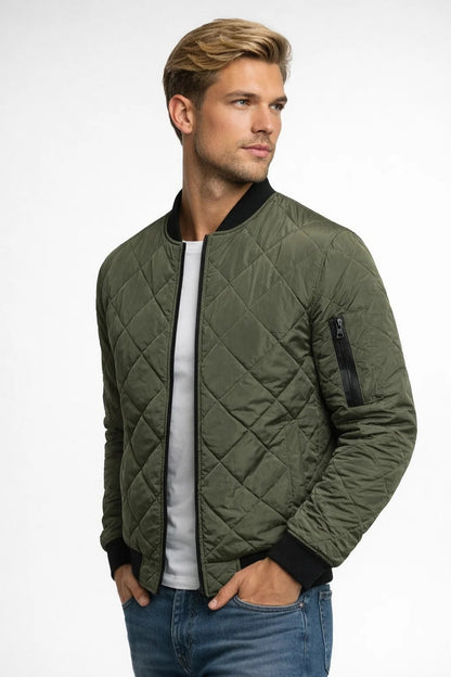 Veste Bomber Rembourrée Homme de Style Urbain
