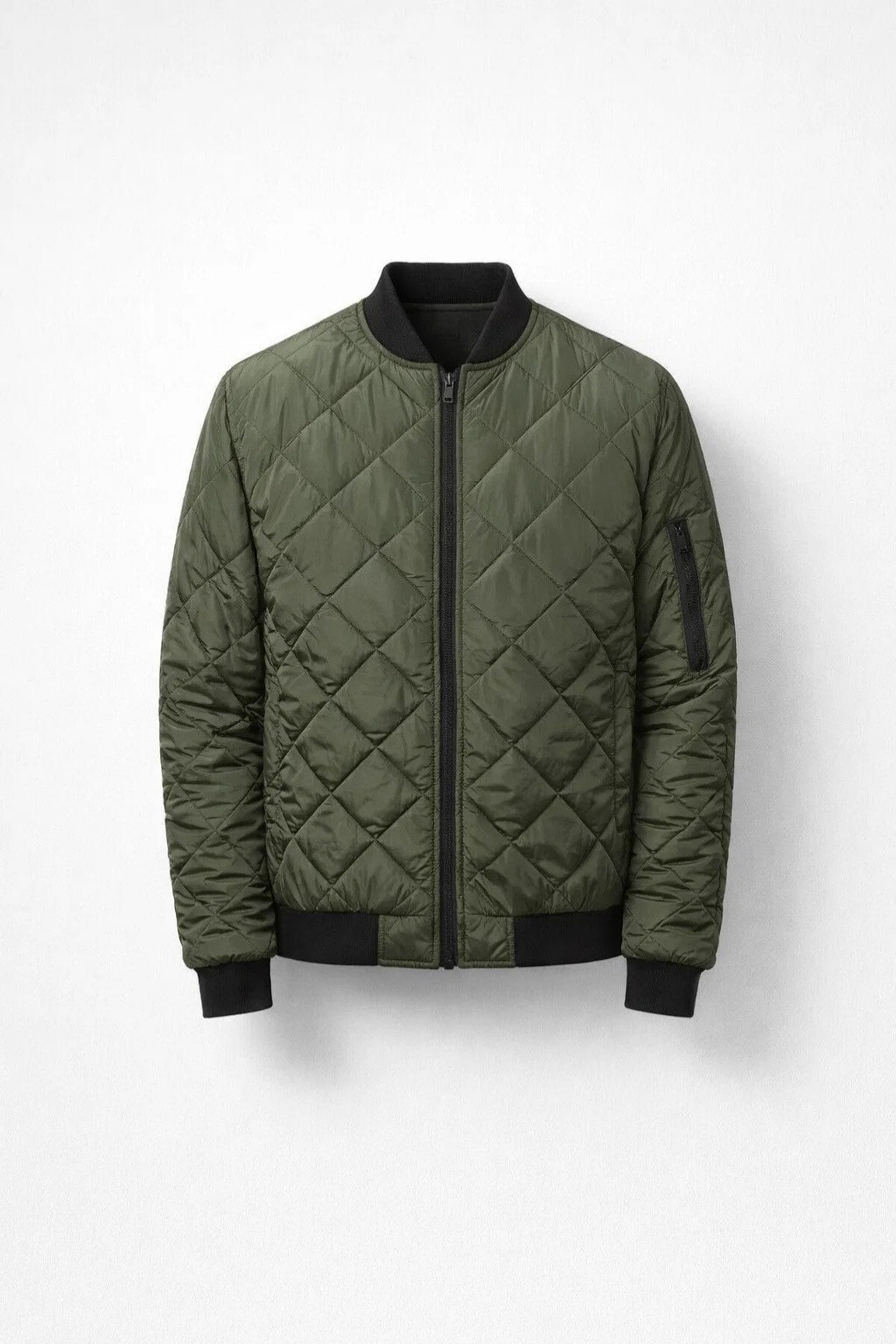 Veste Bomber Rembourrée Homme de Style Urbain
