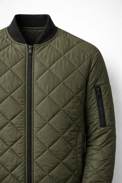 Veste Bomber Rembourrée Homme de Style Urbain
