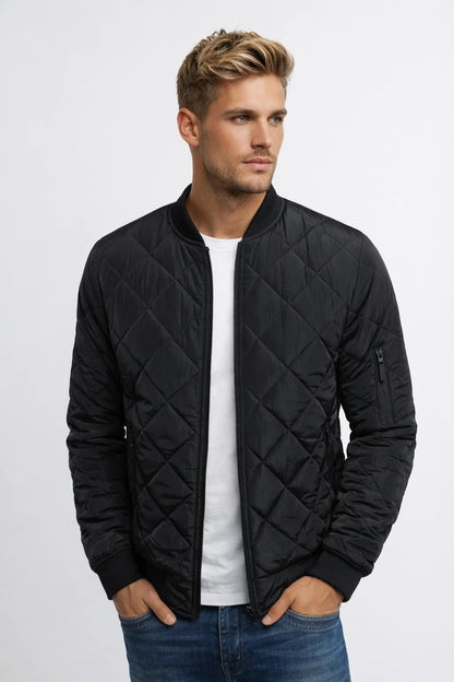 Veste Bomber Rembourrée Homme de Style Urbain