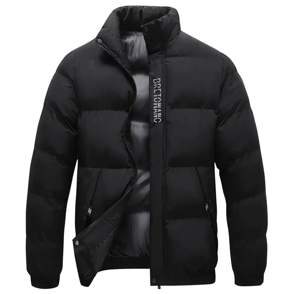 Men's Winter Jacket with Collar | Warm Insulation