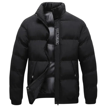 Men's Winter Jacket with Collar | Warm Insulation