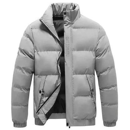 Men's Winter Jacket with Collar | Warm Insulation