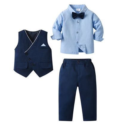 Conjunto Formal de Traje de 3 Piezas para Niños