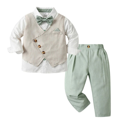 Conjunto Formal de Traje de 3 Piezas para Niños