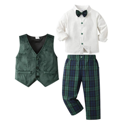 Conjunto Formal de Traje de 3 Piezas para Niños