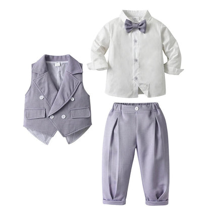 Conjunto Formal de Traje de 3 Piezas para Niños