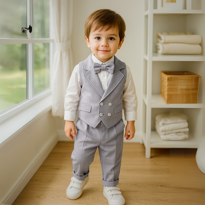Conjunto Formal de Traje de 3 Piezas para Niños