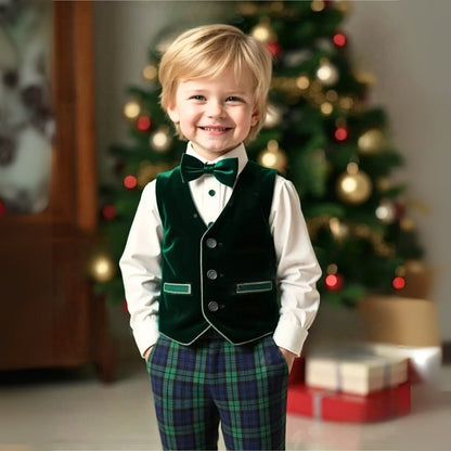 Conjunto Formal de Traje de 3 Piezas para Niños