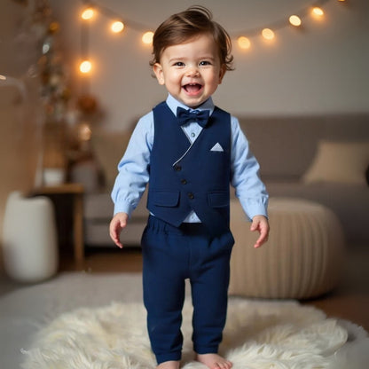 Conjunto Formal de Traje de 3 Piezas para Niños