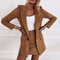 Chaqueta de mujer y vestido mini conjunto de dos piezas