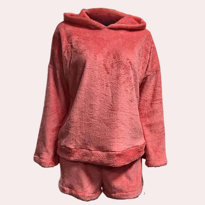 Conjunto de pijamas para mujer de polar extremadamente cómodo Meow