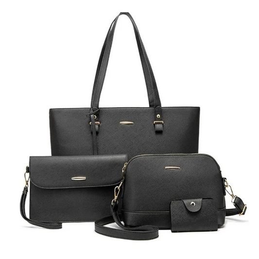 Conjunto de 4 piezas de bolsos de cuero para mujer