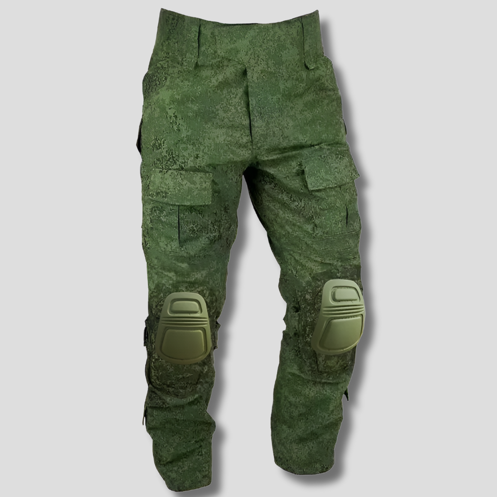 Pantalones tácticos masculinos cargo con protección reforzada en las rodillas