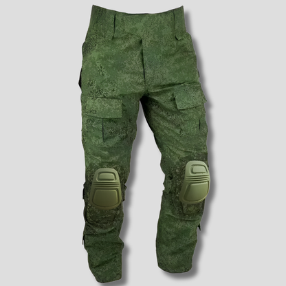 Pantalones tácticos masculinos cargo con protección reforzada en las rodillas