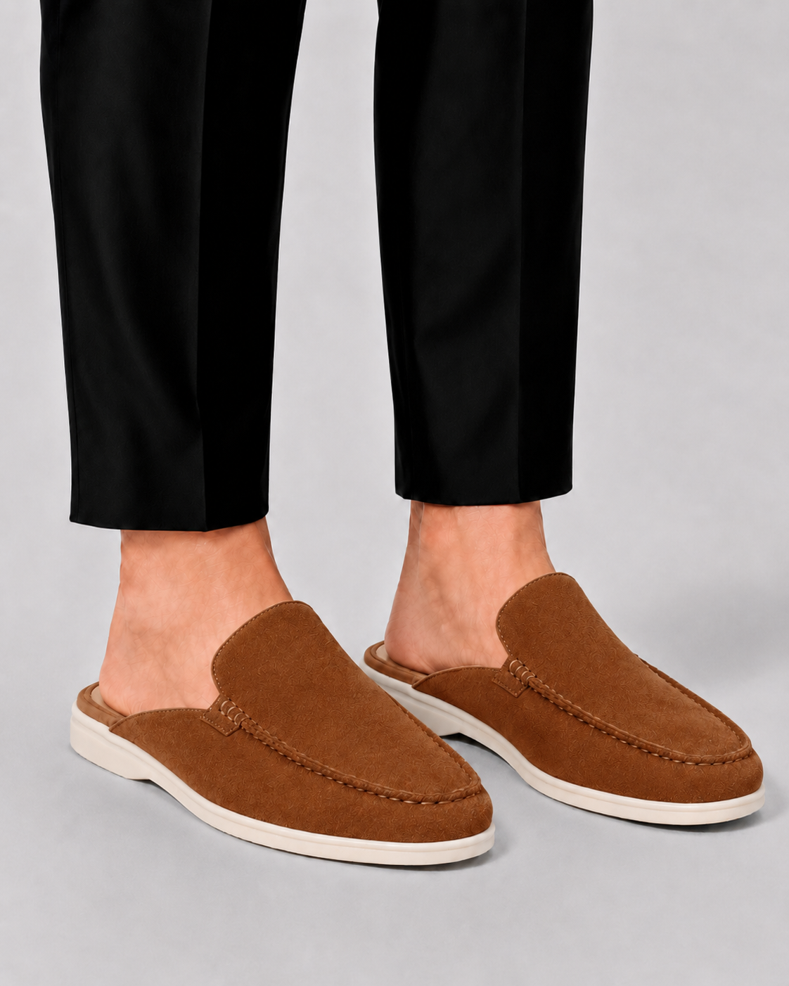 Scarpe estive da uomo mule a vuoto | Schiena aperta slip-on