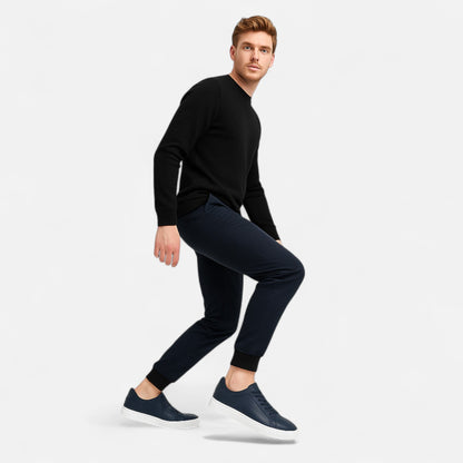 Baskets en cuir pour homme à enfiler | Chaussures quotidiennes sans lacets