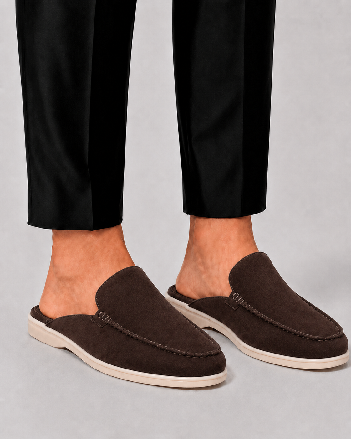 Scarpe estive da uomo mule a vuoto | Schiena aperta slip-on