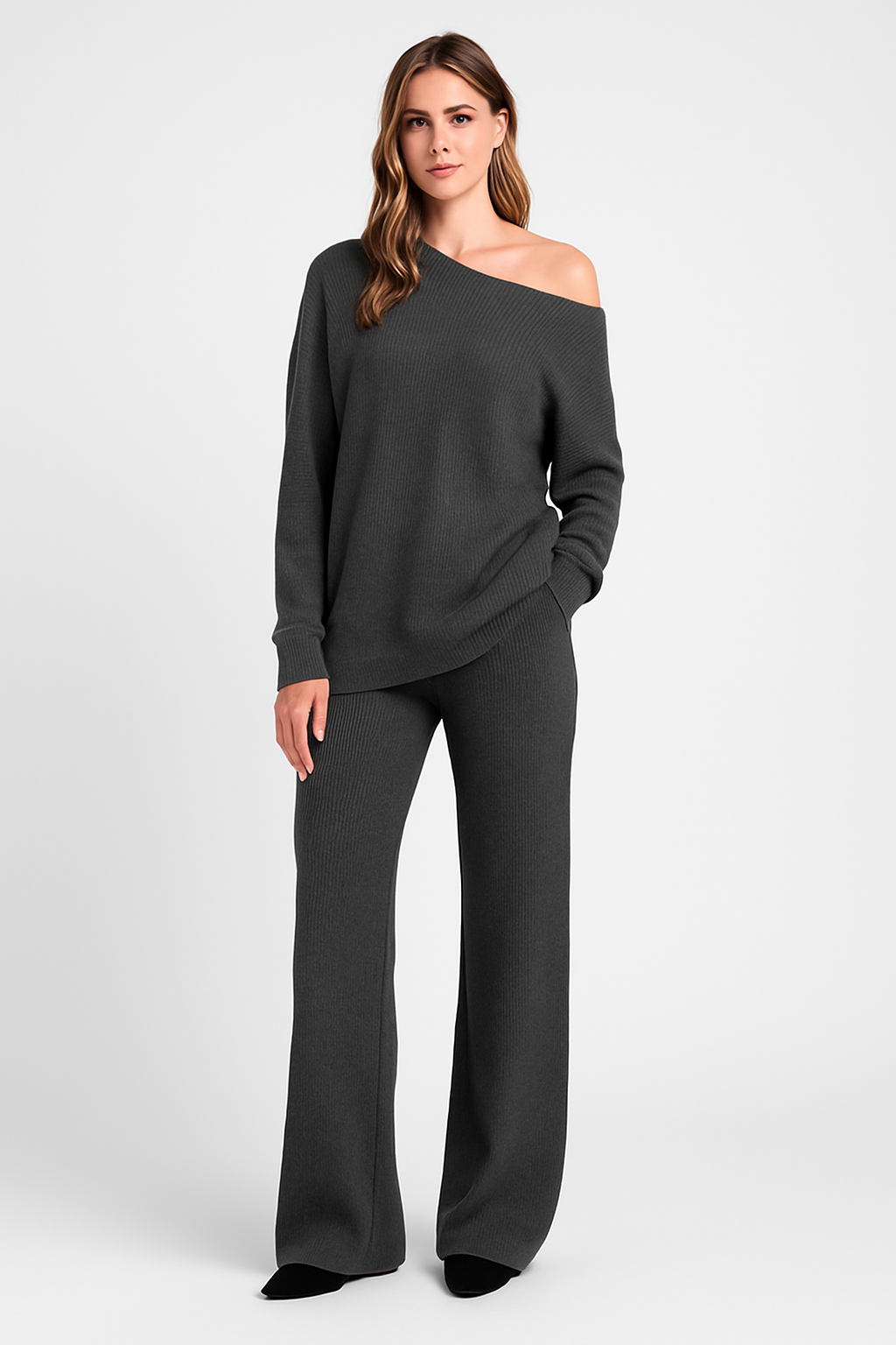 Conjunto de descanso grande para mujer | Traje de dos piezas para el día a día