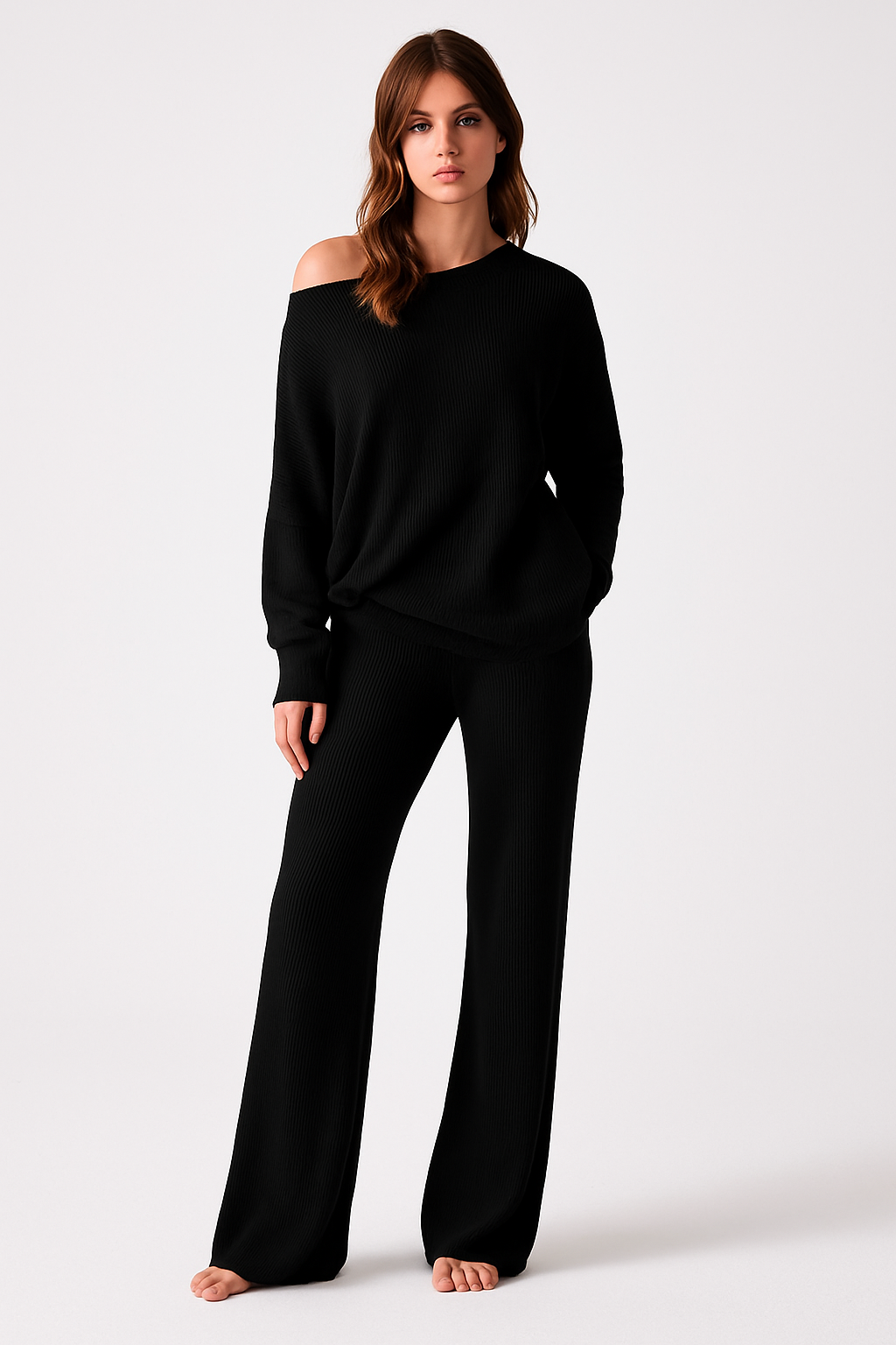 Conjunto de descanso grande para mujer | Traje de dos piezas para el día a día