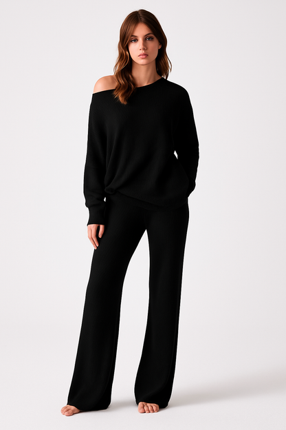 Conjunto de descanso grande para mujer | Traje de dos piezas para el día a día