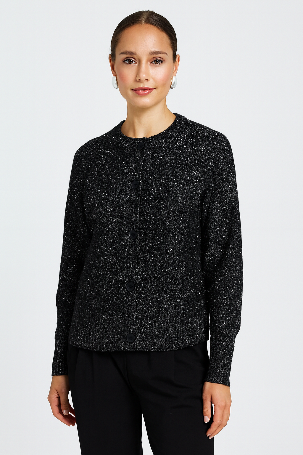 Damski Dzianina Kardigan Z Migotać Detalami