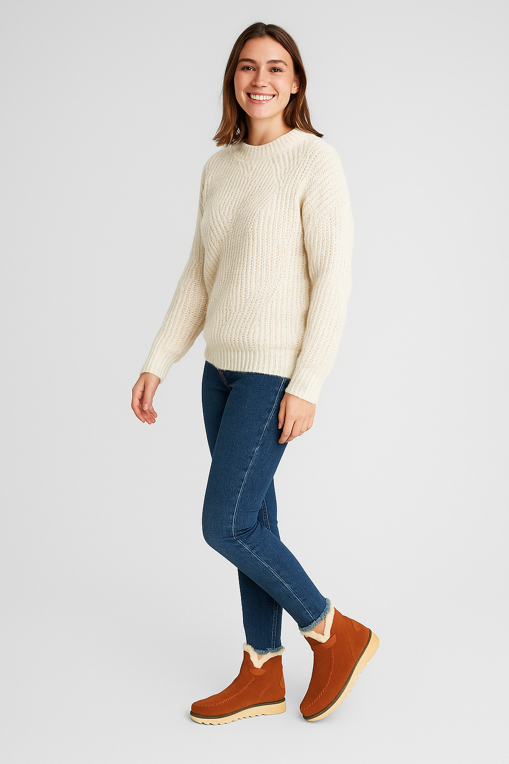 Női meleg cipők ergonómikus talpbetéttel