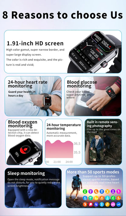 Cleo | Smartwatch - monitor poziomu glukozy i stanu zdrowia