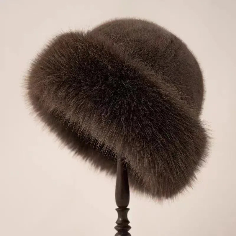 Plush White Faux Fur Hat | Winter Luxury and Ultimate Warmth